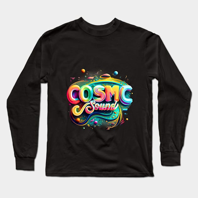 Cosmic Sound Long Sleeve T-Shirt by Roseyasmine